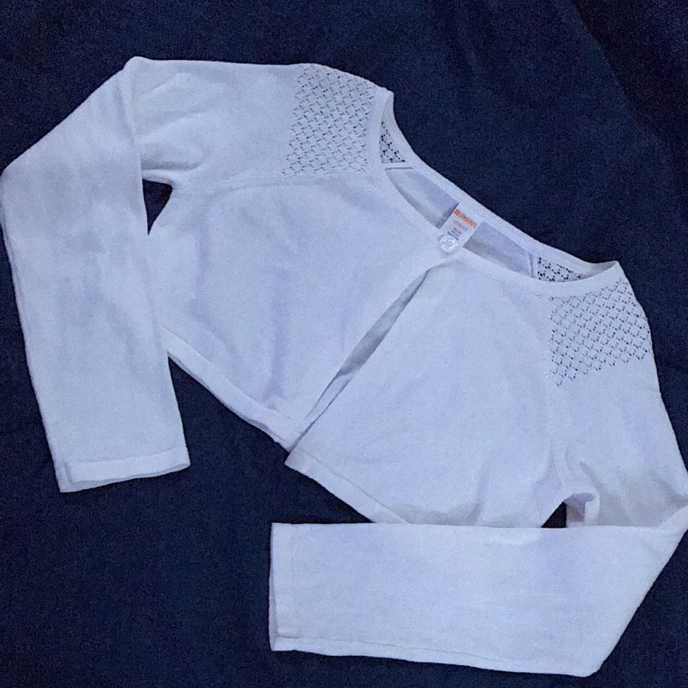 Gymboree size L 10-12  white shrug